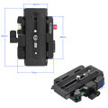 Andoer Video Camera Tripod Quick Release Clamp Adapter with Quick Release Plate for Manfrotto 501 500AH 701HDV 503HDV Q5 Head. 