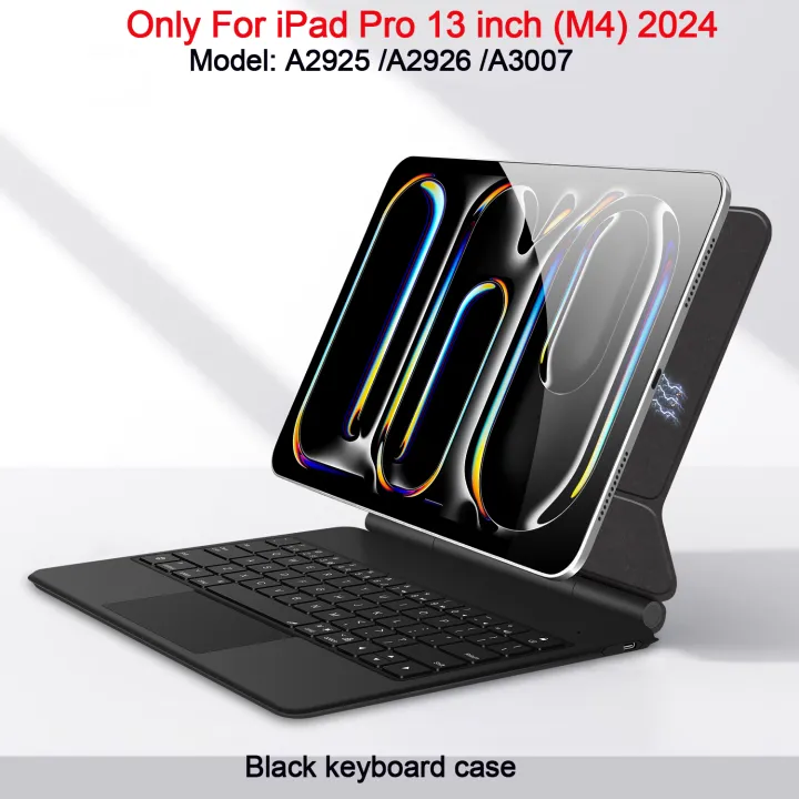 HUWEI%20Smart%20Pogo%20Pin%20Magic%20Keyboard%20Case%20for%20iPad%20Pro%2013%20inch%202024%20M4%20Cover%20Folio%20Multi-touch%20Touchpad%20Smart%20Reverse%20charging%20-%20Image%208
