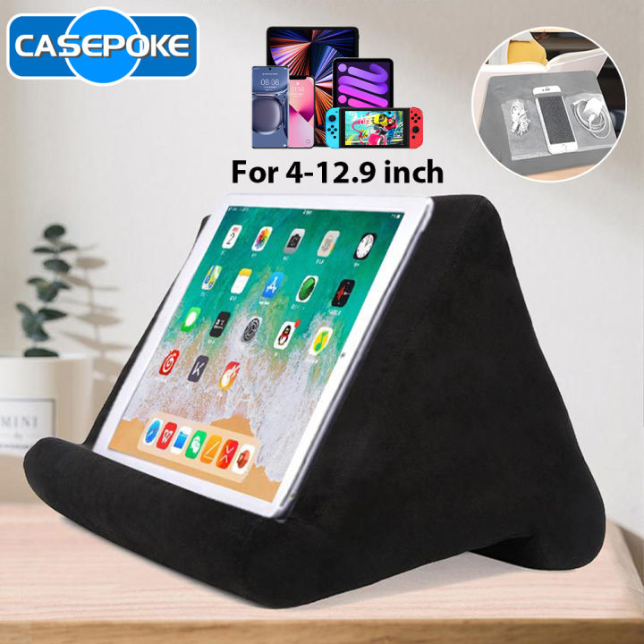 CASEPOKE Sponge Pillow Tablet Holder for iPad Tablet Holder Mobile Phone Support Pillow Multi-Angle Reading Stand