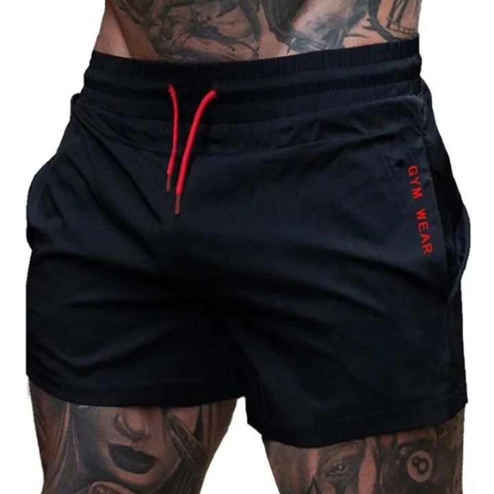 2025%20Summer%20Gym%20Fitness%20Men's%20Shorts%20Sweatpants%20Thin%20Fashion%20Men%20Marathon%20Running%20Shorts%20Sports%20Breathable%20Training%20Pants%20-%20Image%202