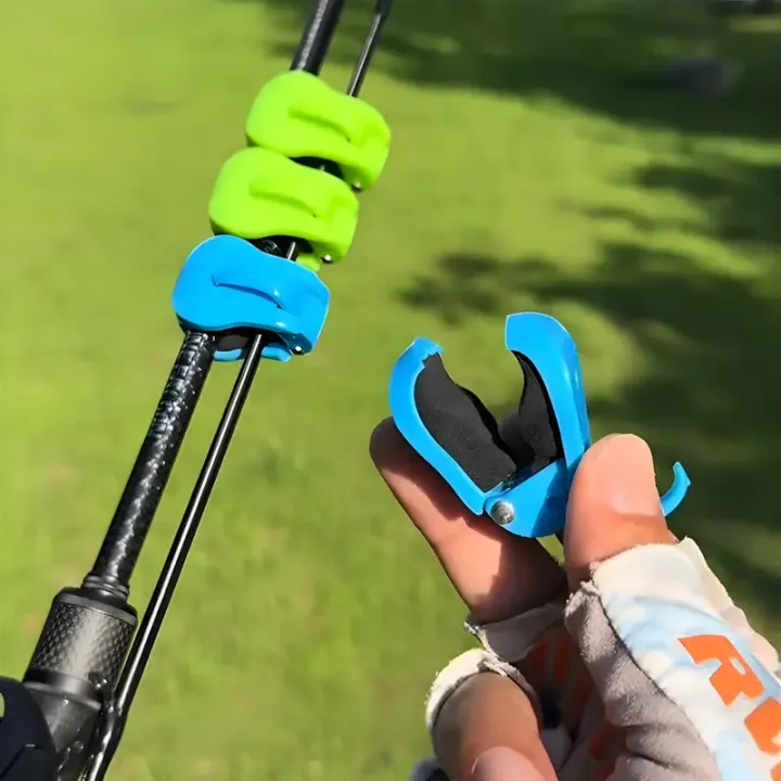 Rod Attachment Methods 2pcs Quick-Attach Fishing Rod Clip - Tool-Free 1-Hand Holder for 2 ...