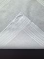 Thin Feel 6PCS Pure Cotton White Handkerchief Satin Satin Gentleman Handkerchief Suit School DIY Doodle Supplies Solid Color.