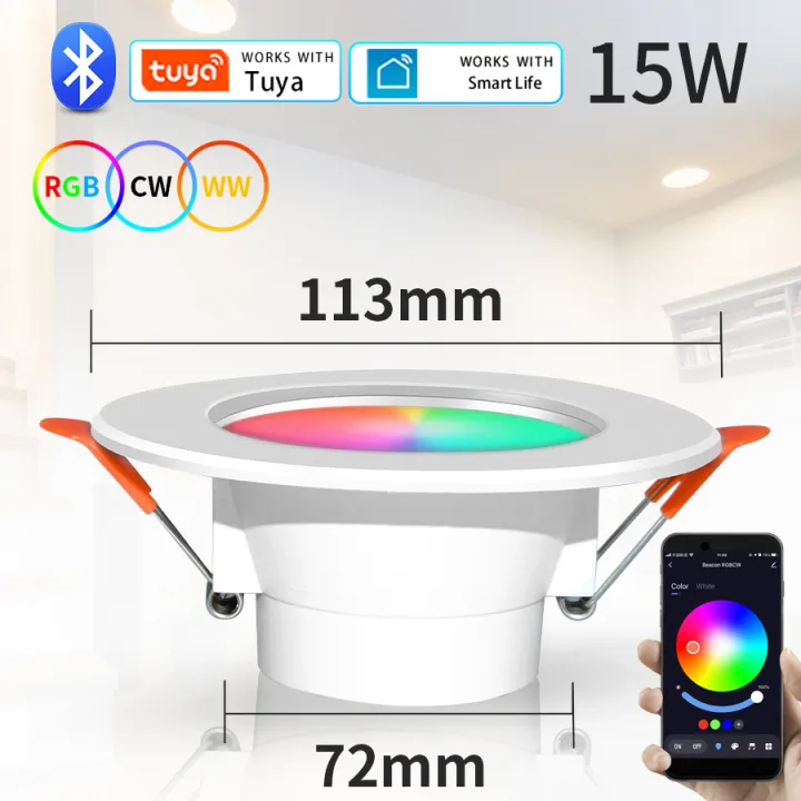 Tuya%20%20Bluetooth%20LED%20Downlight%2010W/15W%20Smart%20Ceiling%20Lights%20RGB%20CW+WW%20Dimmable%20Recessed%20Led%20Spot%20Lamp%20Work%20With%20Smart%20Life%20lightify%20-%20Image%207