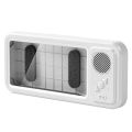 Shower Phone Holder with Bluetooth Speaker IPX4 Waterproof Anti-Fog Touch Screen Wall Mount Phone Holder for Shower Bathroom.