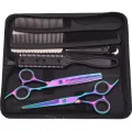 6.0'' Professional Hair Scissors Cutting Shears Thinning Hairdressing Haircut Razors Comb Set Salon Barber & Home Dropshipping. 