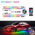 BLALION Flexible Car Underglow Light Strip 12V LED Underbody Ambient Light With App Control Neon Auto Decorative Atmosphere Lamp. 