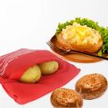 Kitchen Supplies Microwave Potato Bag Baked Potato Bag Red Pouch Cooking in Just 4 Minutes Cooker Bag Potato Bags Kitchen Tools. 