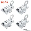 2/4Pcs  Aluminum Alloy Spring Door Bolt Lock,Automatic & Self-closing Security,Durable Bounce Mechanism with Safety Pull Ring. 