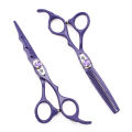 Purple Dragon Hair Scissors Professional 6" Japan Stainless Hair Cutting Scissors Barber Shop Hairdressing Thinning Shears Z1019. 