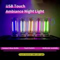 Car USB Night Light Touch Dimmable LED Filament Lamp Portable Lighting Plug and Play Decorative Atmosphere Light for Car Bedroom. 