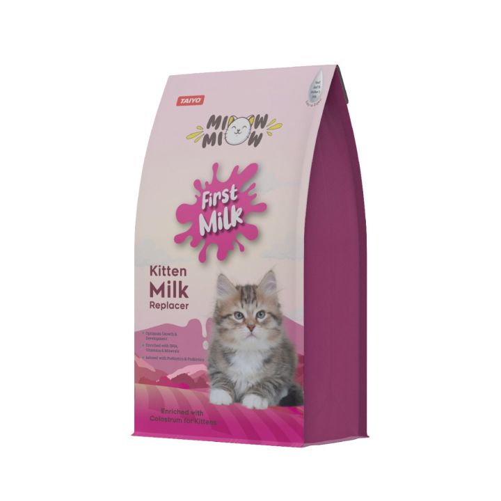Miow Miow First Milk Kitten Milk Replacer for Kittens 150gm