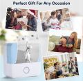 MINI PORTABLE THERMAL PRINTER_USB RECHARGEABLE BLUETOOTH WIRELESS SMART PRINTER FOR OFFICE WORK_INKLESS THERMAL PRINTER FOR  RECEIPT LABEL PHOTO QR NOTES PRINTING ANDROID AND IOS APPLICATION SUPPORTED SMART THERMAL PRINTER. 