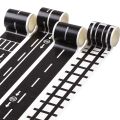 48mmX5m Railway Highway Road Tape Sticker Wide Creative Traffic Road Adhesive Masking Tape Road for Kids DIY Toy Car Play. 