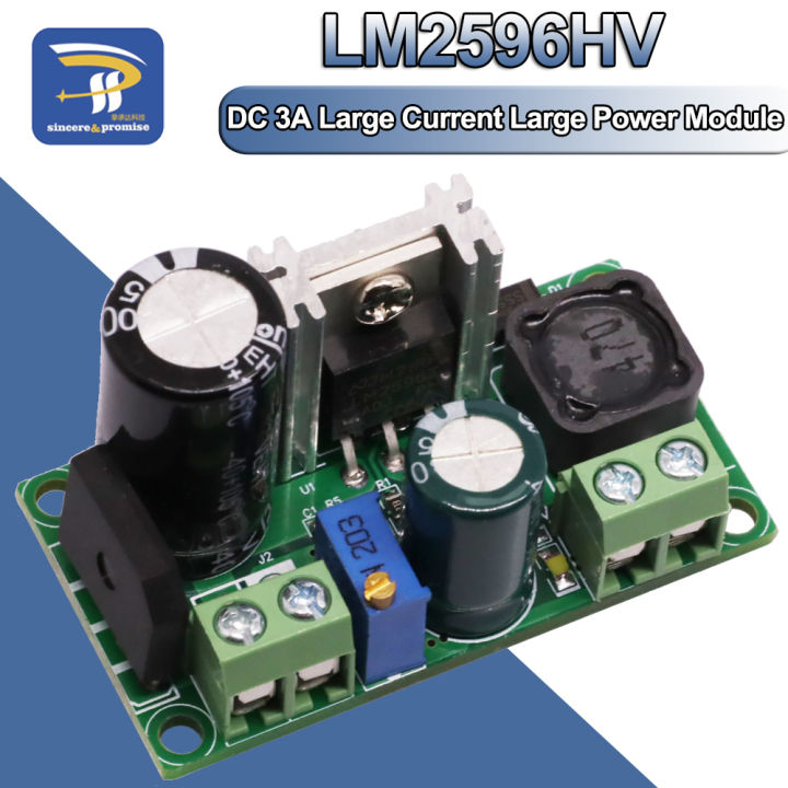 LM2596HV AC/DC to DC Buck Step Down Converter Power Supply Module LM2596 3v 3.3V 5V 6V 9V 12V 15V 24V AC 5V-30V, DC 5V-50V