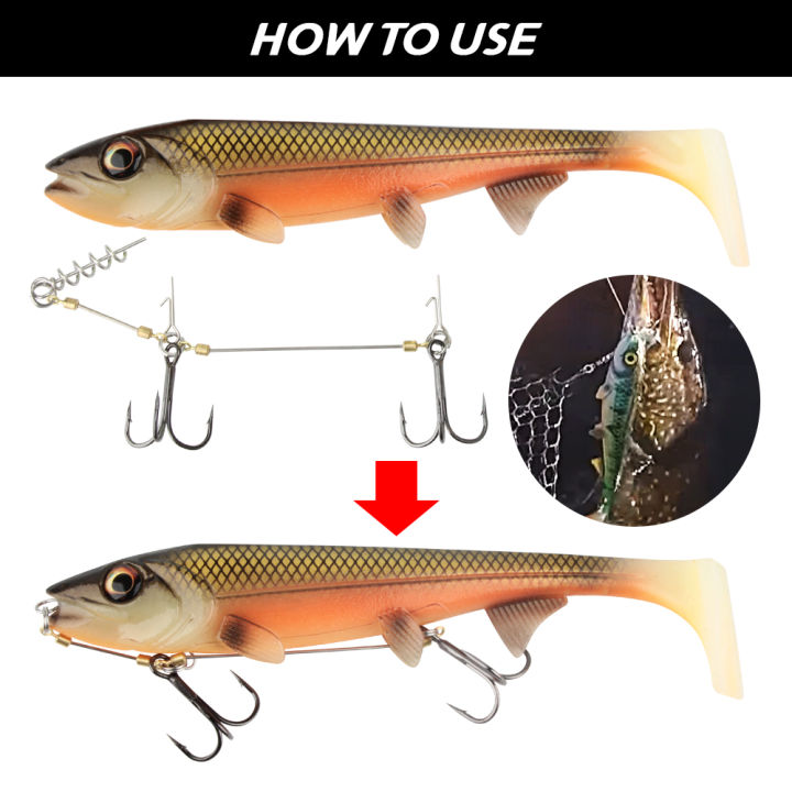 Spinpoler%20Soft%20Fishing%20Lure%20With%20Stinger%20Rig%20Hook%20Shad%20Bait14cm/18cm%20Square%20Paddle%20Tail%20Realistic%20Plastic%20%20Fish%20For%20Pike%20-%20Image%207