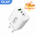 Olaf PD 60W USB C Charger Fast Charging Type C Charger Quick charge 3.0 Phone Charger Adapter For iPhone .