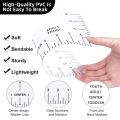 5/9Pcs Set Tshirt Ruler Guide Vinyl Alignment, Shirt Measurement Tool Placement Center Desgins Dtf Template Left Chest Logo Pock. 