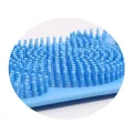 Penggosok Badan 60 gel silicone Alat penggosok Badan peeling back exfoliating hand wash gloves stretch out. 