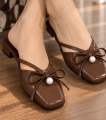 Noah Pearl Block Heel womens new article. 