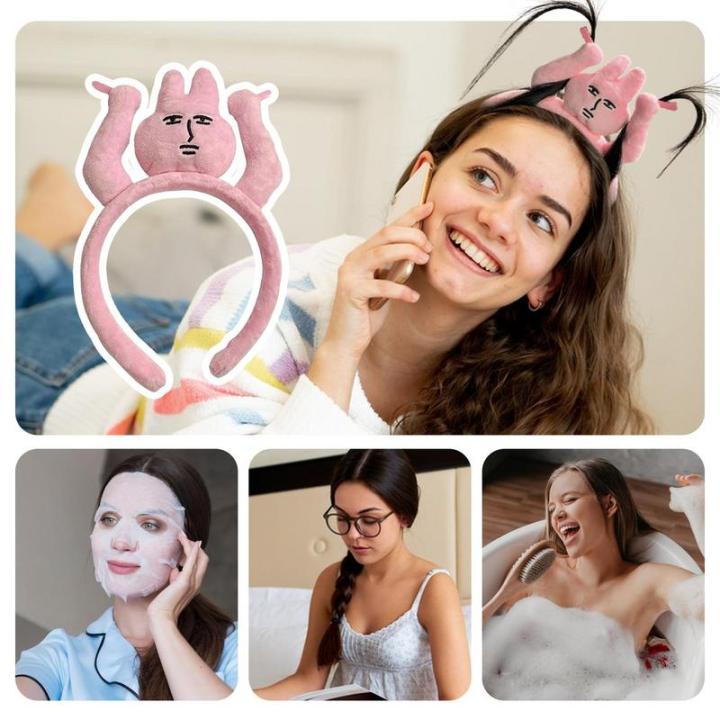 Funny%20Headband%20New%20Pink%20Bunny%20Hair%20Band%20Quirky%20Fun%20Plush%20Headband%20Grip%20Bangs%20Cute%20Photo%20Decoration%20Hair%20Bands%20Headdress%20-%20Image%206