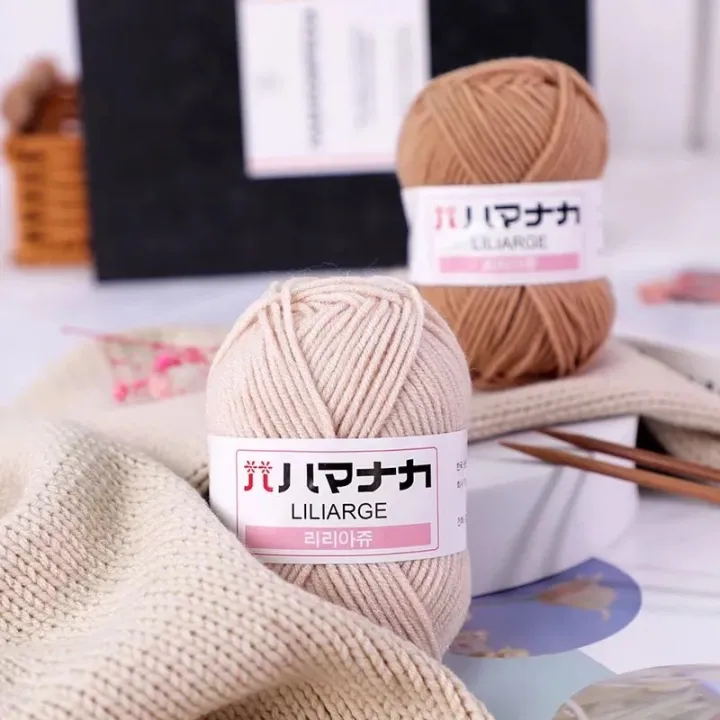 Milk%20Sweet%20Soft%20Cotton%20Baby%20Knitting%20Wool%20Yarn%20Thick%20Yarn%20Fiber%20Velvet%20Yarn%20Hand%20Knitting%20Wool%20Crochet%20Yarn%20for%20DIY%20Sweater%20-%20Image%203
