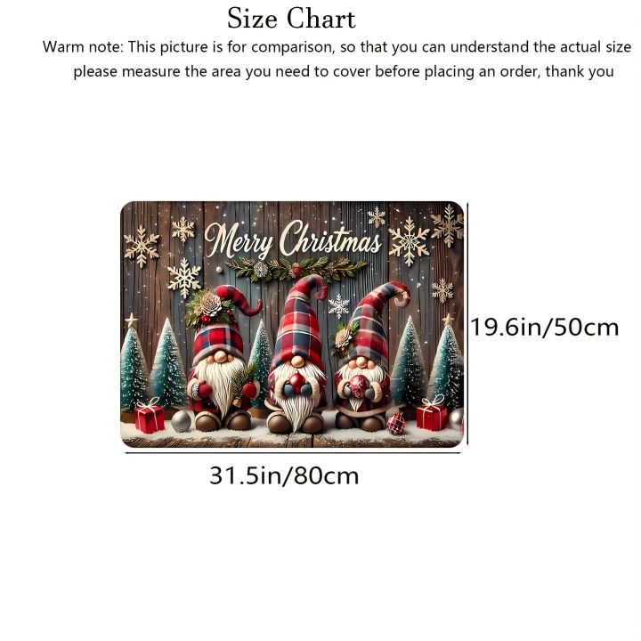 VIKAMA%20Christmas%20Carpet%20Three%20Santa%20Claus%20Doormat%20Entrance%20Welcome%20Mat%20Outdoor%20Carpet%20Rug%20For%20Bedroom%20Living%20Room%20Home%20Decoratio%20-%20Image%204