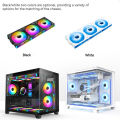 TEUCER JM-1 PC Cooling Fan Kit 120mm ARGB Cyclic Mirror Light Effect Fan PWM 800-2000rpm Low noise Chassis Water Cooling Fan. 