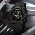NAVIFORCE NF7104Men's  Digital Watch Fashion Casual Date Week Alarm Clock Waterproof Silicone Strap Electronic Wristwatch 2024. 