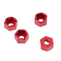 4Pcs 5mm to 7mm/12mm Hex Wheel Hub Adapters Conversion for Axial SCX24 1/24 Wheels on WPL D12 1/10 MN 1/12 RC Car Upgrade Parts.
