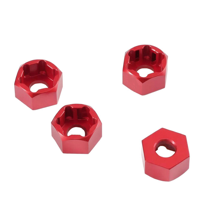 4Pcs 5mm to 7mm/12mm Hex Wheel Hub Adapters Conversion for Axial SCX24 1/24 Wheels on WPL D12 1/10 MN 1/12 RC Car Upgrade Parts