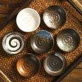Japanese Seasoning Dish Creative Ceramic Soy Sauce Dish Dip Vinegar Plate 3-inch Round Small Plate Kitchen Supplies Tableware.