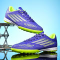 Men's High Top Soccer Shoes FG/TF Long Spikes  Football Boots Lightweight Professional Athletic Training. 