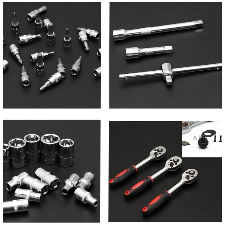 46Pcs%20Car%20Repair%20Tool%20Set,%201/4-Inch%20Drive%20Ratchet%20Wrench%20Kit,%20Metric%20Socket%20&%20Bit%20Set,Auto%20Maintenance%20Tools,for%20Car%20Maintenance%20-%20Image%205
