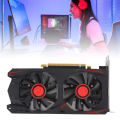 Graphics Card 6GB GDDR5 192BIT Double Fan PCIE 2.0 16X Slot Supports DVI VGA HD Multimedia Interface Gaming Video Card.