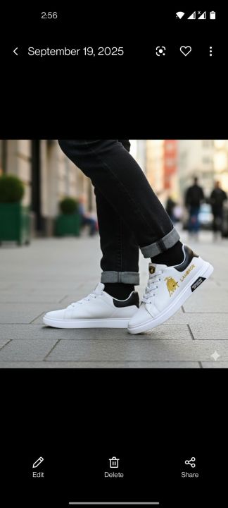 School shoes for boys with soft rubber sool and white