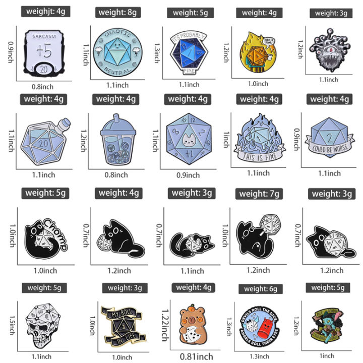TRPG%20DICE%20Game%20Collect%20Badge%20Enamel%20Pins%20I'm%20Fine%20Black%20Playing%20Dice%20Brooches%20Backpack%20Lapel%20Badge%20Jewelry%20Gift%20for%20Fans%20Friends%20-%20Image%202