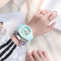 New Cute Luminous Watch Fashion Sports Watch for Girls Students Luminous Watch Ins Popular Kids Watch Pink Electronic Watch. 