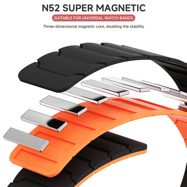 20mm%2022mm%20Silicone%20Magnetic%20Band%20for%20Huawei%20Watch%20GT6/5%20GT6/5Pro%20GT3%2046mm%20Sport%20Strap%20for%20Samsung%20Galaxy%20Watch%207%206%205%204%20Bracelet%20-%20Image%203