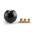 Black 8 Ball Billiard Round Shift Knob, Acrylic Speed Gear Shifter with 3 Adapters Universal Fit for Manual Vehicles. 
