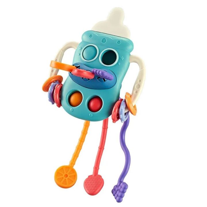 Baby Bottle Cheer Baby Early Education Training Fun Finger Press Grip Stretchable Grip Training Twitch Soft Glue Soothing Toy