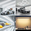 T5/T8 Led Tube Light 15W/25W Aluminium Bar Lamp 50CM 2835LEDs Ceiling Wall Lamps for Indoor Workbench Warehouse Garage Lighting.