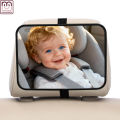 Certified Shatterproof Baby Car Mirror, Crash-Tested with Panoramic HD View for Rear-Facing Infant Safety.
