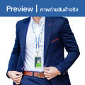 Bangkok Airways lanyard with plastic frame and card holder. 