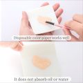 50Pcs Gel Nail Polish Palette Paper Disposable Nail Art Sticker Gel Polish Mixing Drawing Paper DIY Display Manicure Tools.