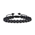 Lava Rock Stone Volcanic Beads Bracelet.