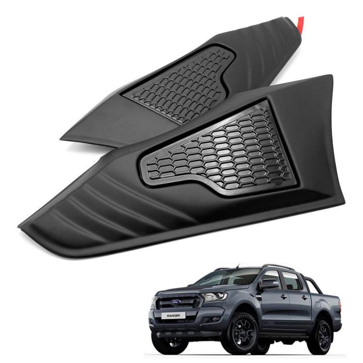 YANER Pour Ford Ranger 2015 2016 2017 2018 2019 2020 2021 - Autocollant 3D En Fibre De Carbone Pour Console Centrale De Climatisation