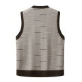 US Size Men's Sleeveless Vests V-Neck Pullover Stretch Knit Suit Vest Casual Business Pullover Vests. 