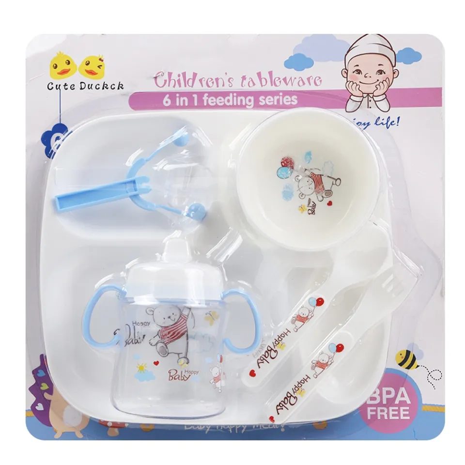 Children Tableware 6 in 1 Kids Feeding Set Daraz.lk