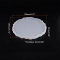 5 inches round irragular coaster mold|1 piece  Silicone Agate Coaster  mold for Resin art |small Coaster for epoxy resin  art and Craft DIY Home Decoration. 