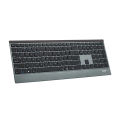 RAPOO E9500G Multi-Media BT 2.4G Wireless Keyboard Ultra-Slim 4.5mm for Laptop Desktop Tablet with 4 Devices Connection. 